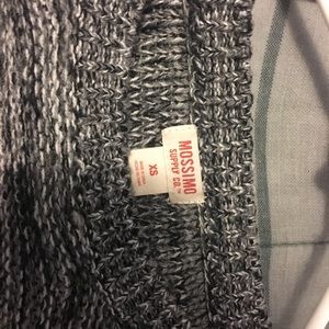 grey heather long sleeve sweater